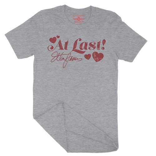 Etta James Red Heart T-Shirt - Lightweight Vintage Style - vintageathleticheather