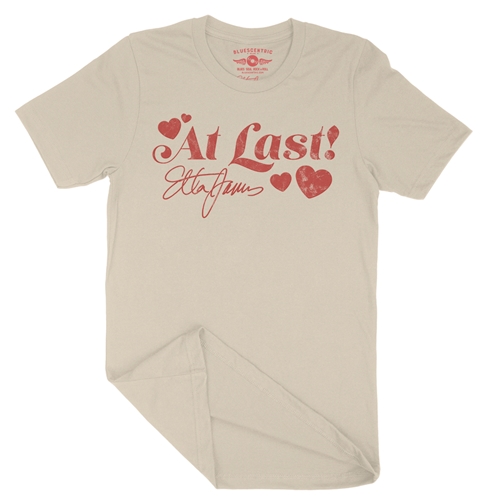 Etta James Red Heart T-Shirt - Lightweight Vintage Style - vintagecream