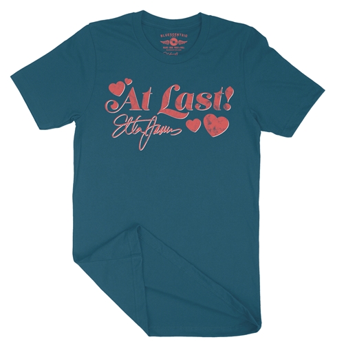 Etta James Red Heart T-Shirt - Lightweight Vintage Style - vintagedeepteal