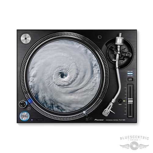 Graphic Category 5 Hurricane Turntable Slip Mat