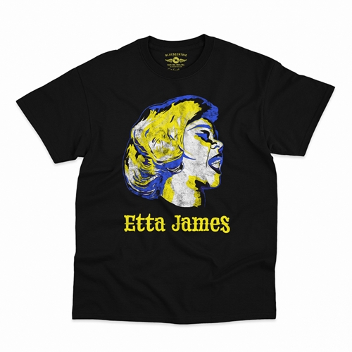 Graphic Etta James T-Shirt - Classic Heavy Cotton - classicblack