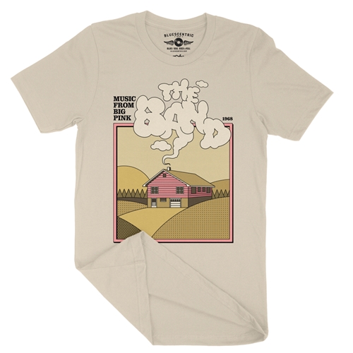 The Band Smokey Big Pink T-Shirt - Lightweight Vintage Style - vintagecream