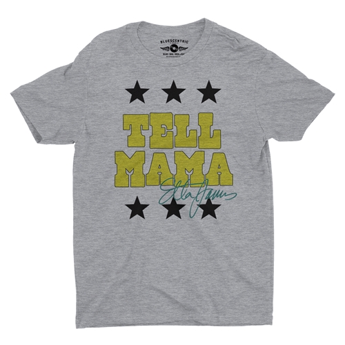 Etta James Tell Mama Signature T-Shirt - Lightweight Vintage Style - vintageathleticheather