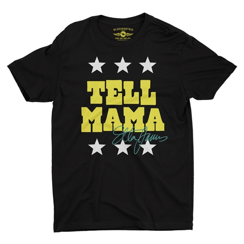 Etta James Tell Mama Signature T-Shirt - Lightweight Vintage Style - vintageblack