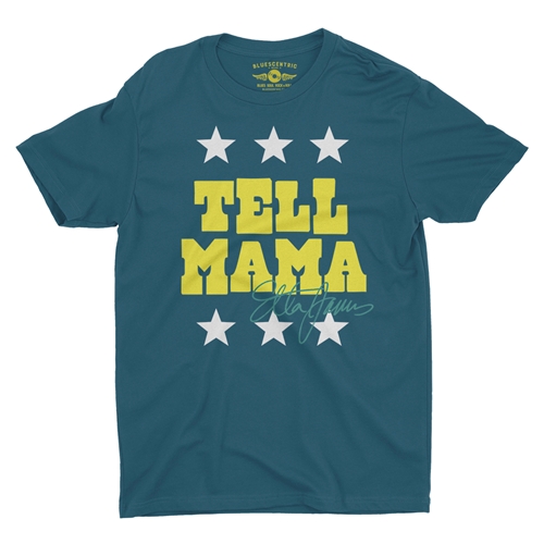 Etta James Tell Mama Signature T-Shirt - Lightweight Vintage Style - vintagedeepteal