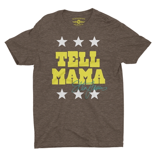 Etta James Tell Mama Signature T-Shirt - Lightweight Vintage Style - vintageheatherbrown