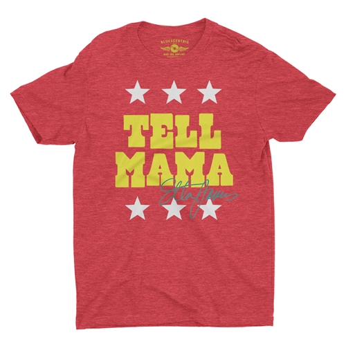 Etta James Tell Mama Signature T-Shirt - Lightweight Vintage Style - vintageheatherred