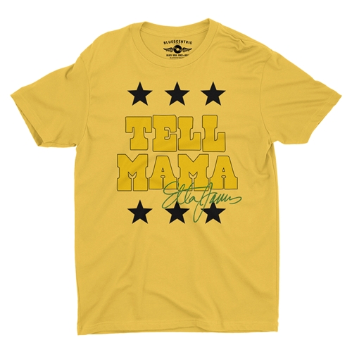 Etta James Tell Mama Signature T-Shirt - Lightweight Vintage Style - vintagemaizeyellow