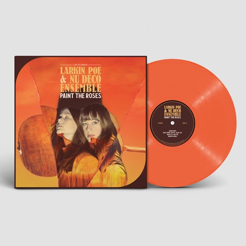 Ltd. Edition Larkin Poe & Nu Deco Ensemble - Paint The Roses Vinyl Record (New, Ltd. Edition, Orange)