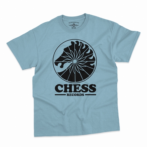 Ltd. Edition Chess Records Knight T-Shirt - Classic Heavy Cotton - classiclightblue