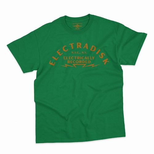 Electradisk Records New York City T-Shirt - Classic Heavy Cotton - classickellygreen