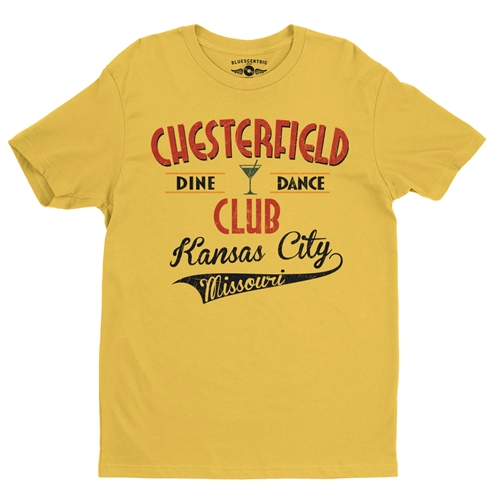 Vintage Chesterfield Club Kansas City T-Shirt - Lightweight Vintage Style - vintagemaizeyellow