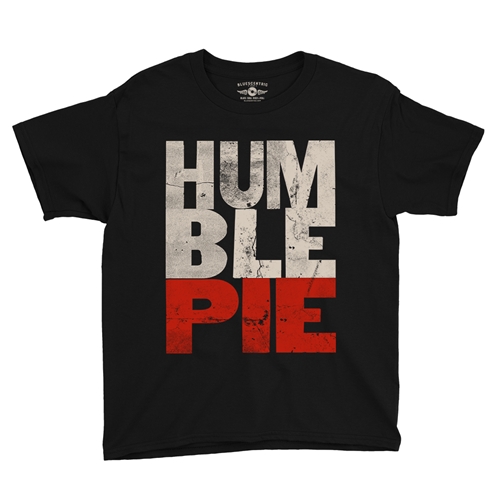 Humble Pie Stacked Youth T-Shirt - Lightweight Vintage Children & Toddlers - youthblack