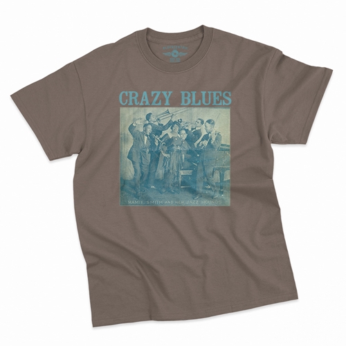Mamie Smith Crazy Blues T-Shirt - Classic Heavy Cotton - classictaupe