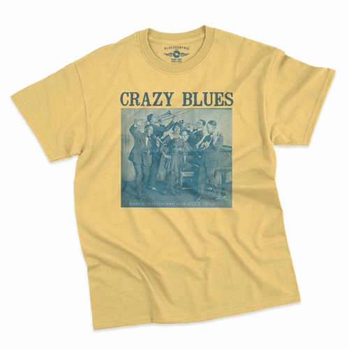 Mamie Smith Crazy Blues T-Shirt - Classic Heavy Cotton - classicyellow