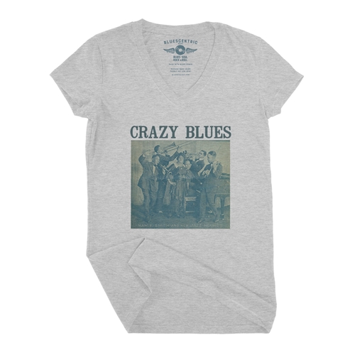 Mamie Smith Crazy Blues V-Neck T Shirt - Women