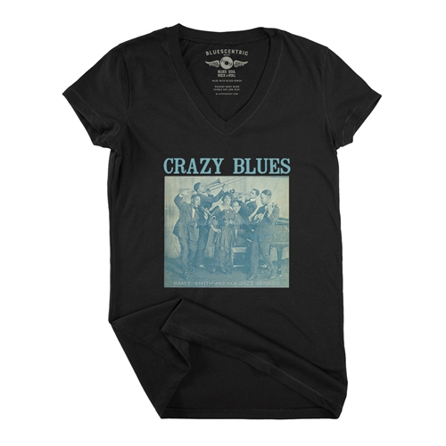 Mamie Smith Crazy Blues V-Neck T Shirt - Women