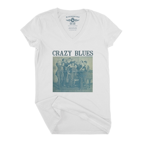 Mamie Smith Crazy Blues V-Neck T Shirt - Women