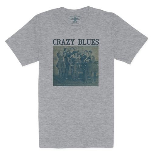 Mamie Smith Crazy Blues T-Shirt - Lightweight Vintage Style - vintageathleticheather
