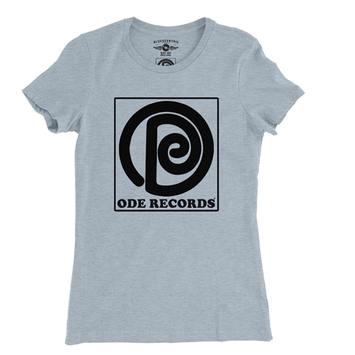 Ode Records Ladies T Shirt - Relaxed Fit - ladiesheatherprismblue