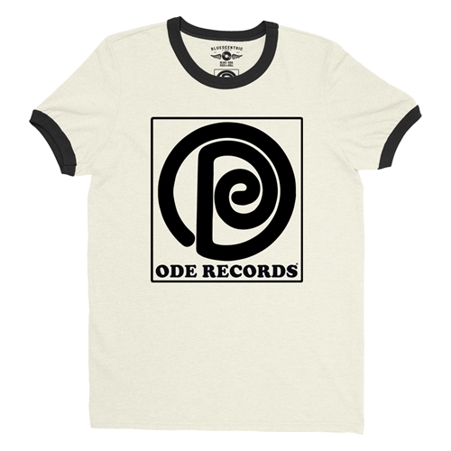Ode Records Ringer T-Shirt - ringernaturalblacktrim