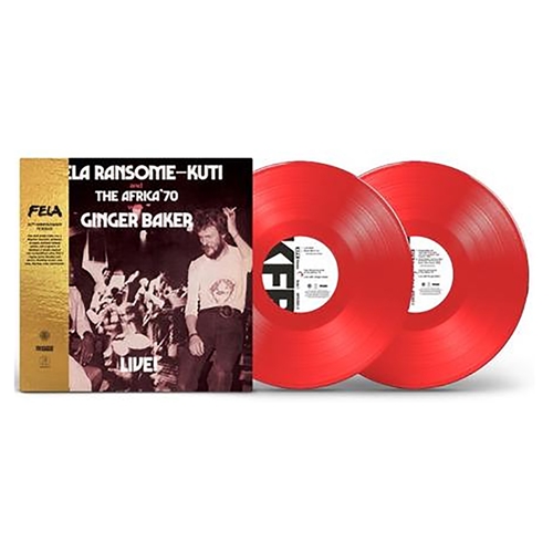 Fela Kuti - Fela Live With Ginger Baker Vinyl Record (Colored Vinyl, Red, Gatefold LP Jacket)