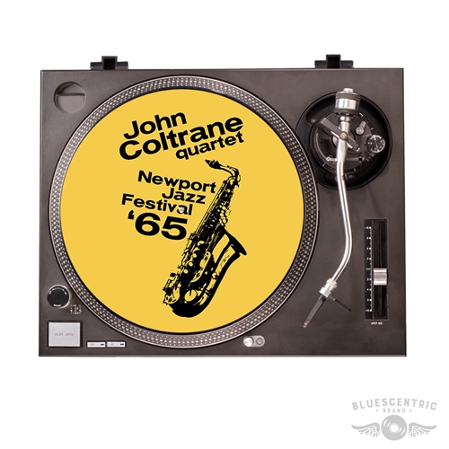 Graphic John Coltrane at Newport Jazz Festival Turntable Slip Mat
