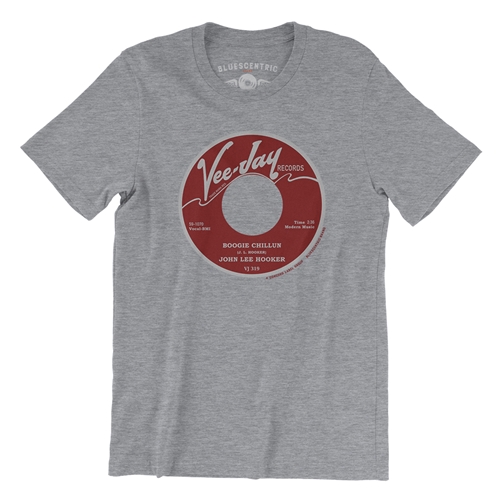 John Lee Hooker Vinyl T-Shirt - Lightweight Vintage Style - heatherathletic