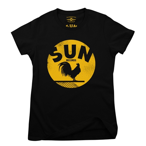 Sun Records Rooster Coop Ladies T Shirt - Relaxed Fit - ladiesblack