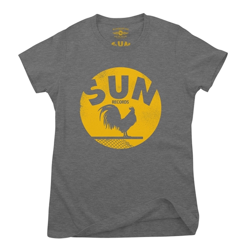 Sun Records Rooster Coop Ladies T Shirt - Relaxed Fit - ladiesdeepheather