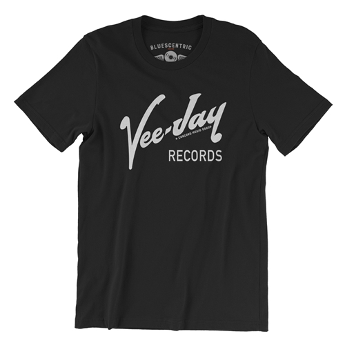 CLOSEOUT Vee-Jay Records T-Shirt - Lightweight Vintage Style - vintageblack