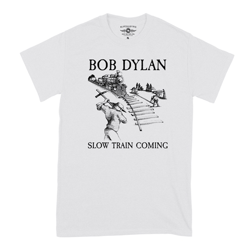 Bob Dylan Slow Train Coming Album T-Shirt - Classic Heavy Cotton - classicwhite