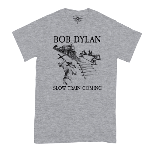 Bob Dylan Slow Train Coming Album T-Shirt - Classic Heavy Cotton - heatherathletic