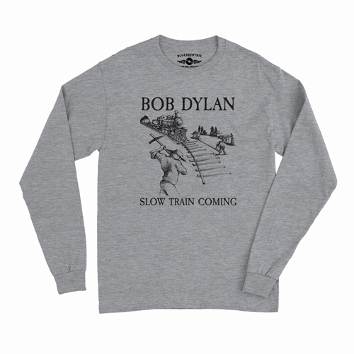 Bob Dylan Slow Train Coming Album Long Sleeve T-Shirt - longsleeveathleticheather