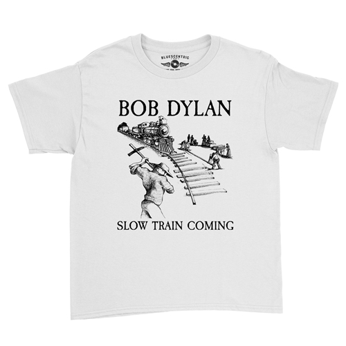 Bob Dylan Slow Train Coming Album Youth T-Shirt - Lightweight Vintage Children & Toddlers - youthwhite