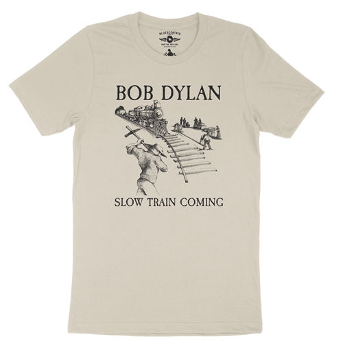 Bob Dylan Slow Train Coming Album T-Shirt - Lightweight Vintage Style - vintagecream