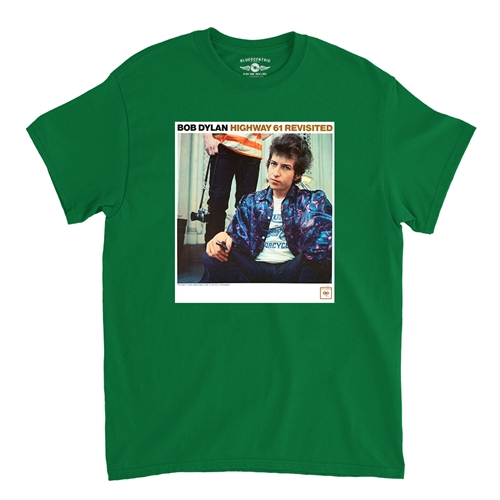 Bob Dylan Highway 61 Revisited T-Shirt - Classic Heavy Cotton - classickellygreen