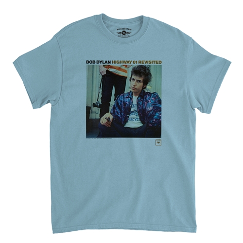 Bob Dylan Highway 61 Revisited T-Shirt - Classic Heavy Cotton - classiclightblue