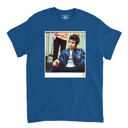 Bob Dylan Highway 61 Revisited T-Shirt - Classic Heavy Cotton - classicroyalblue