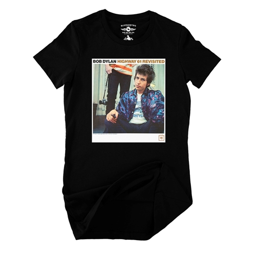 Bob Dylan Highway 61 Revisited Ladies T Shirt - Relaxed Fit - ladiesblack