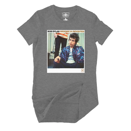 Bob Dylan Highway 61 Revisited Ladies T Shirt - Relaxed Fit - ladiesdeepheather