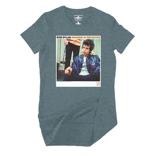 Bob Dylan Highway 61 Revisited Ladies T Shirt - Relaxed Fit - ladiesheatherdeepteal