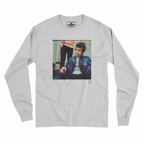 Bob Dylan Highway 61 Revisited Long Sleeve T-Shirt - longsleevewhite