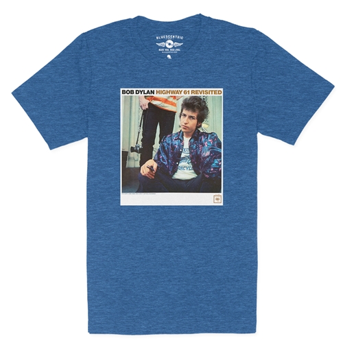 Bob Dylan Highway 61 Revisited T-Shirt - Lightweight Vintage Style - vintageheatherroyalblue