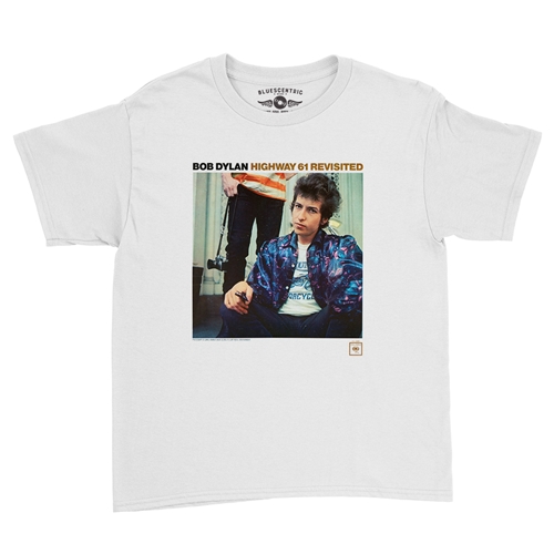 Bob Dylan Highway 61 Revisited Youth T-Shirt - Lightweight Vintage Children & Toddlers - youthwhite