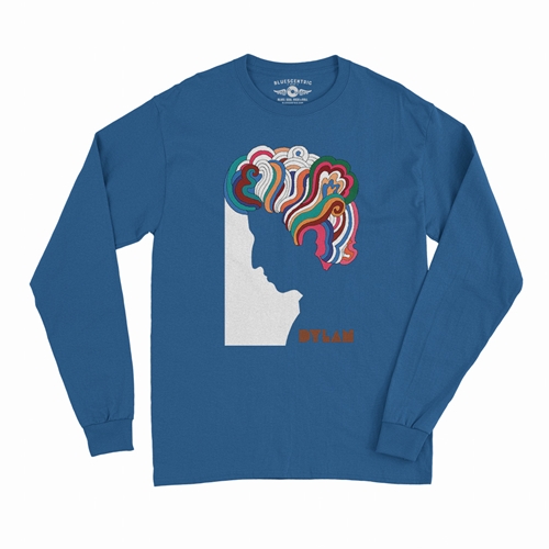Bob Dylan Milton Glaser Long Sleeve T-Shirt - longsleeveblue
