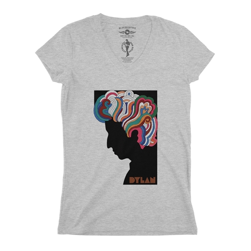 Bob Dylan Milton Glaser V-Neck T Shirt - Women