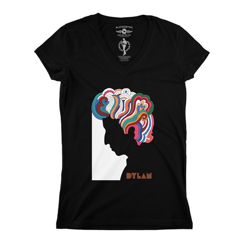 Bob Dylan Milton Glaser V-Neck T Shirt - Women