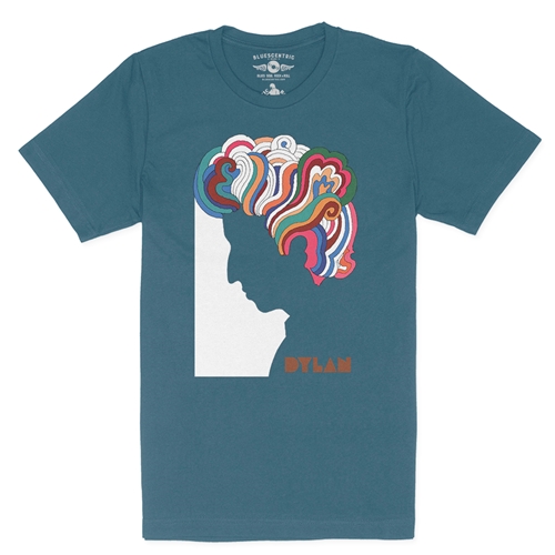 Bob Dylan Milton Glaser T-Shirt - Lightweight Vintage Style - vintagedeepteal