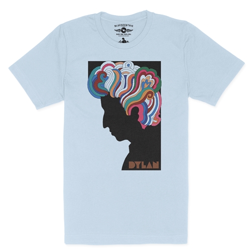 Bob Dylan Milton Glaser T-Shirt - Lightweight Vintage Style - vintagethrowbackblue